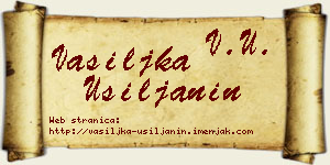 Vasiljka Usiljanin vizit kartica